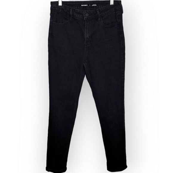 Old Navy High Rise Straight Jean in Black Jack size 6 - Picture 1 of 7